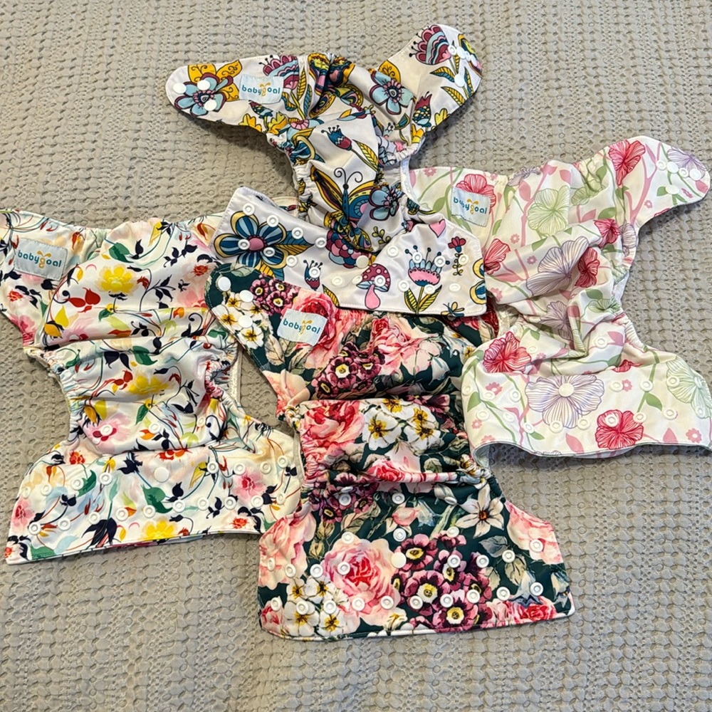Set of 4 cloth diaper covers